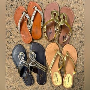 Gold-Toned Sandals Assorted